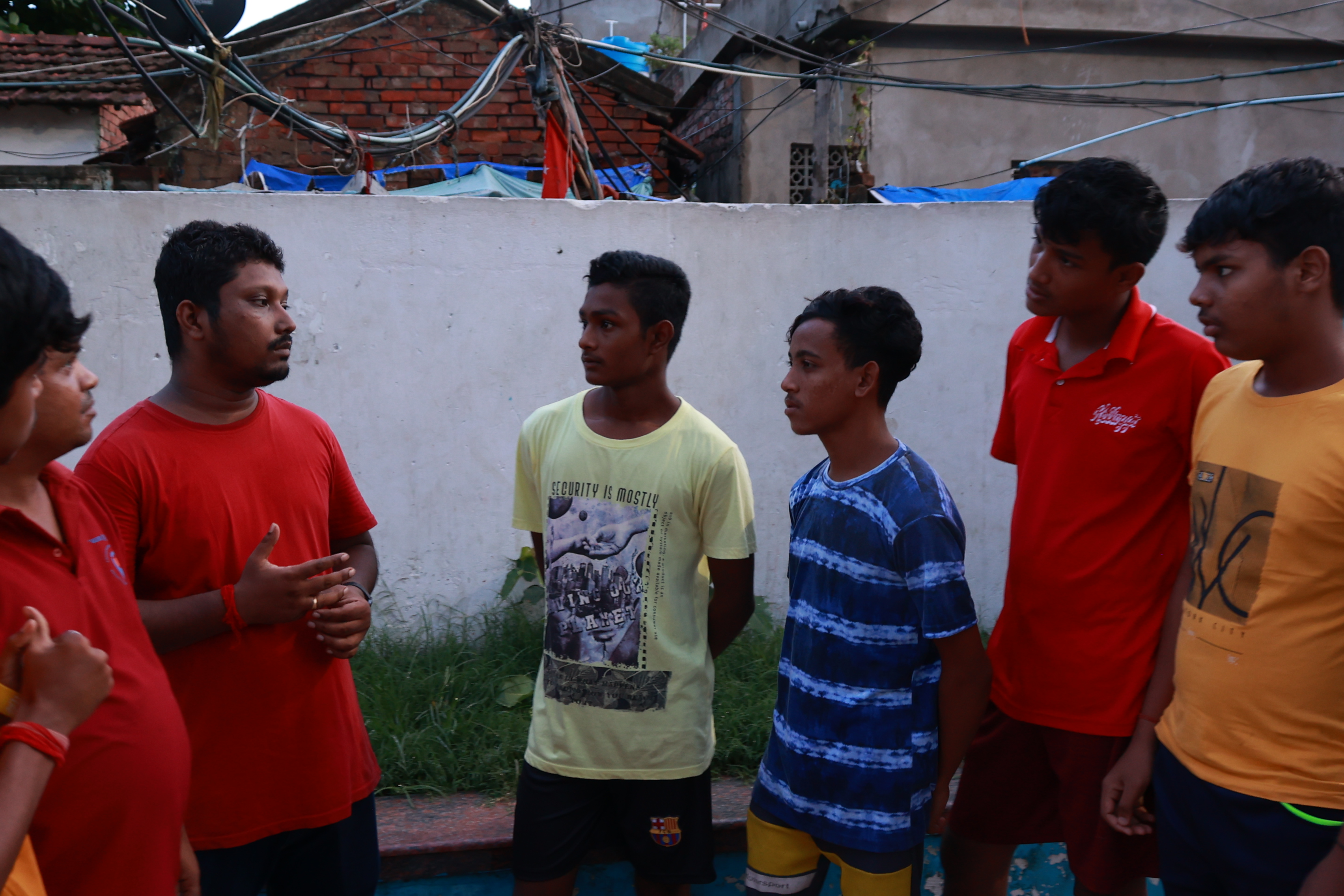 Woman working on skill development